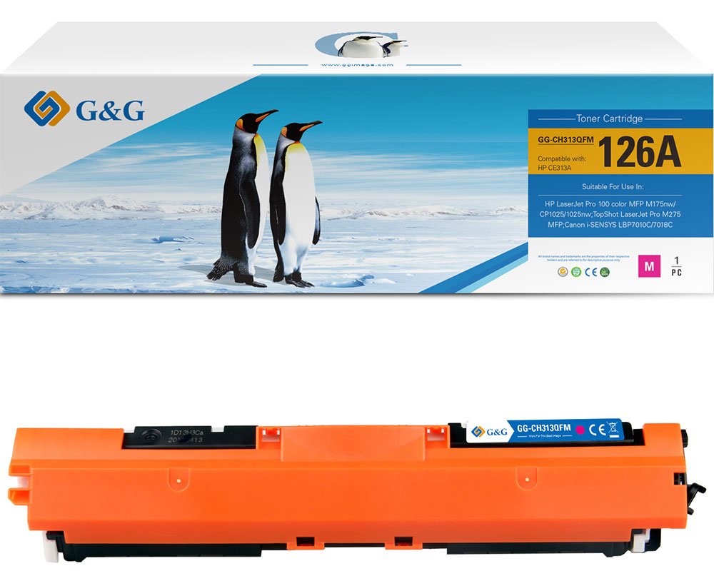 G&G Toner kompatibel mit HP 126A/ CE313A Canon 729M Toner HP