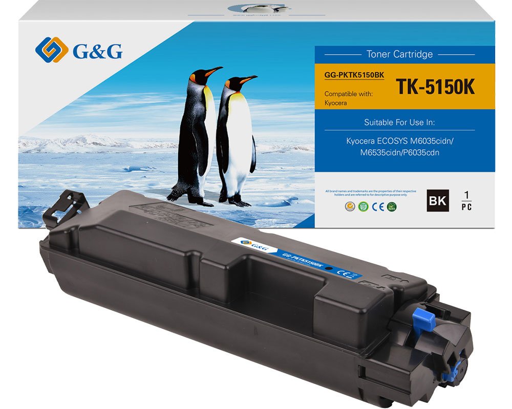 G&G Toner kompatibel mit Kyocera TK-5150K/1T02NS0NL0 Toner Kyocera
