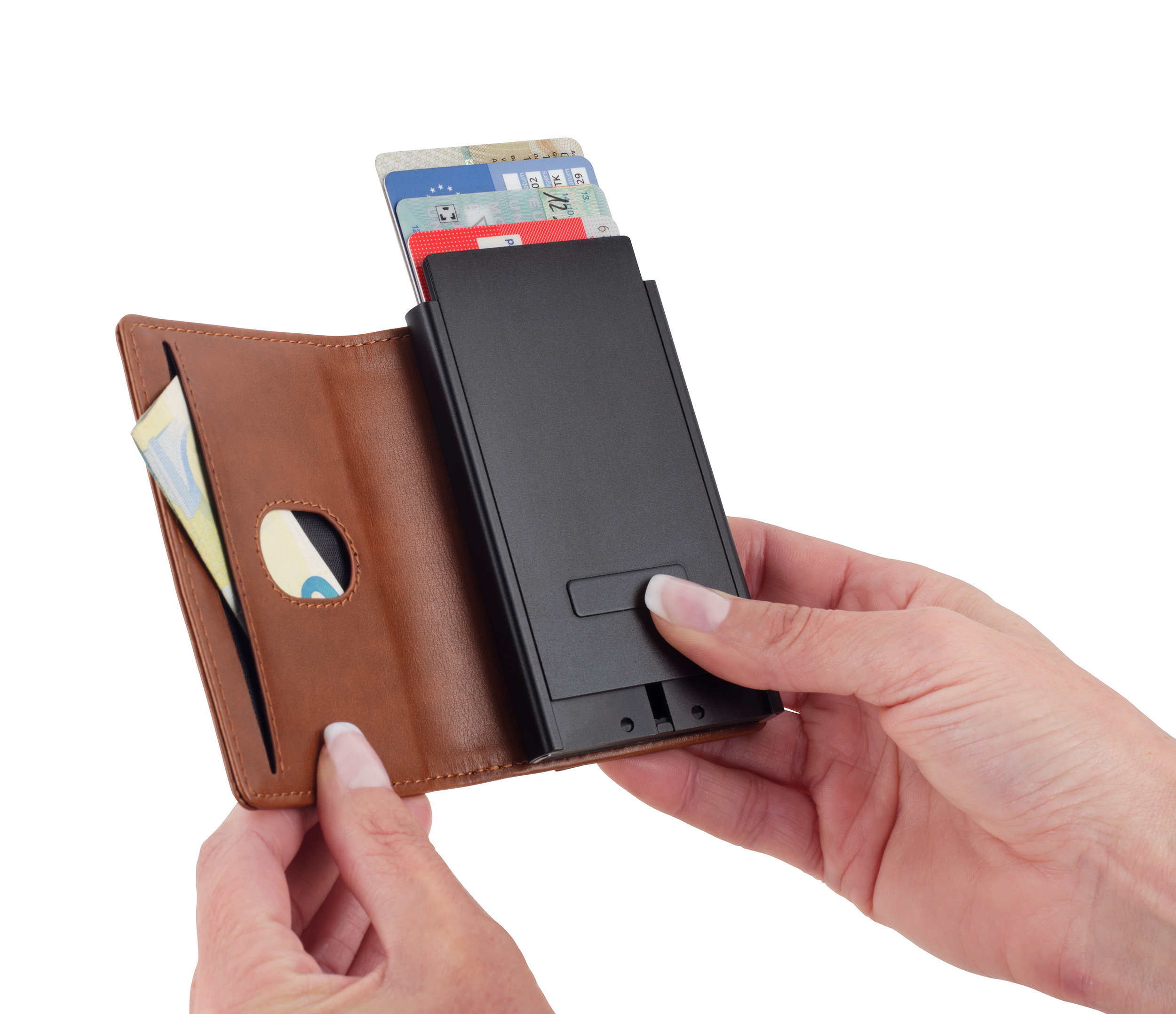 TROIKA 2-in-1 Wallet SHERLOCK HOME BROWN