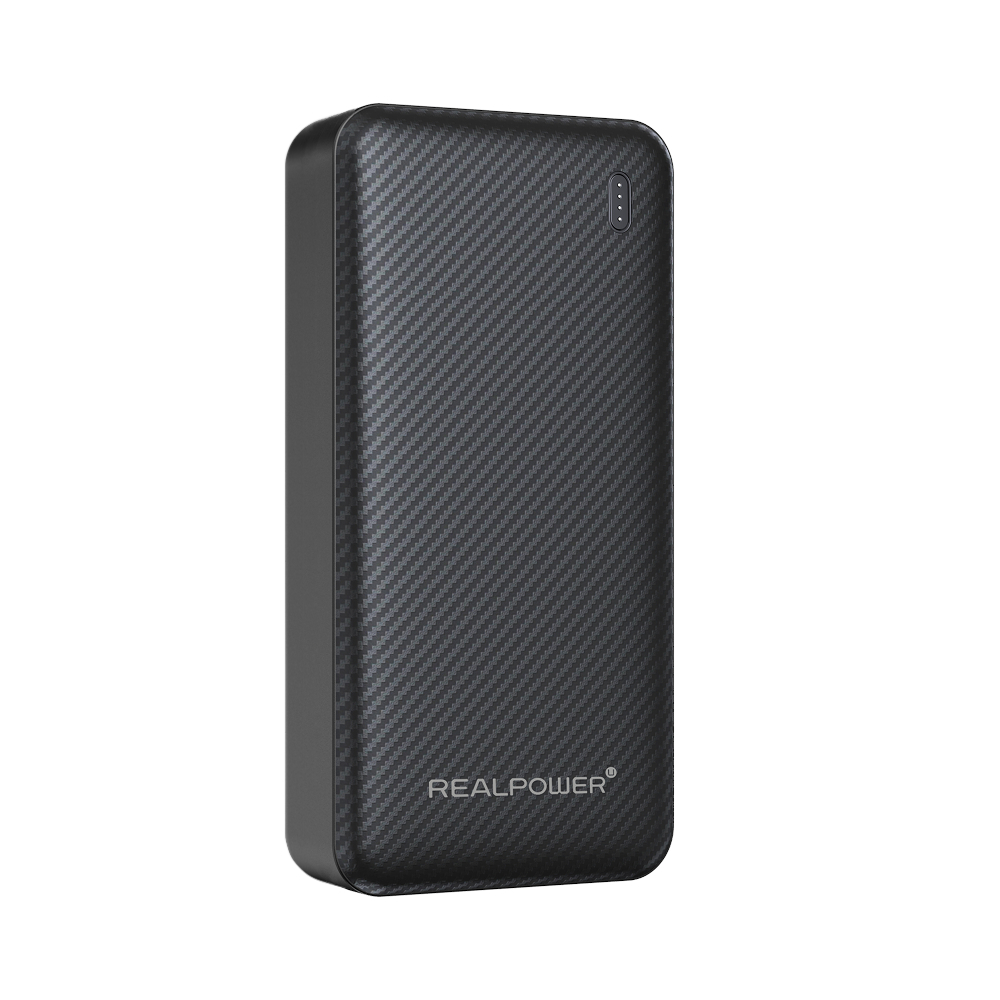 REALPOWER PB-20000 SSB,20.000mAh,Feststoffbatterie,schwarz Powerbanks