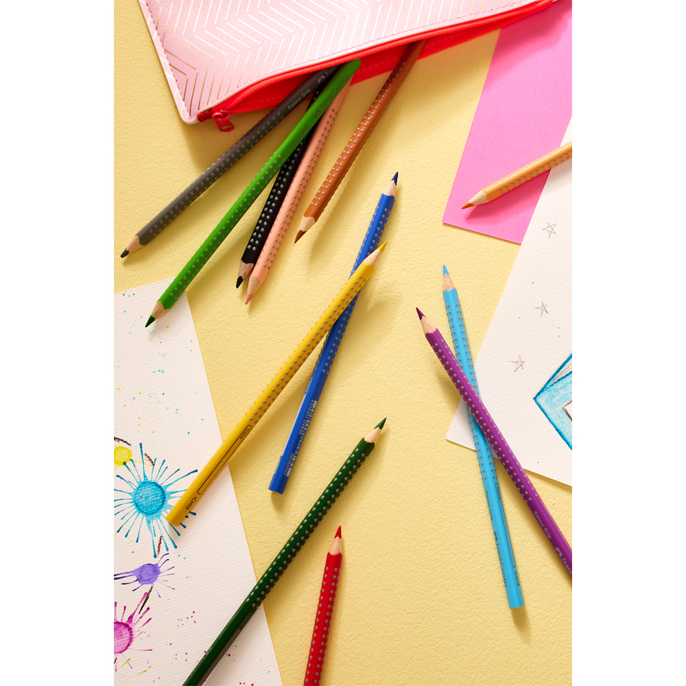 Crayon couleur triangle ColourGRIP, étui promo