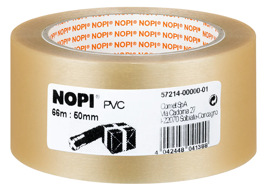 tesa NOPI Pack PVC geprägt 66m 50mm braun