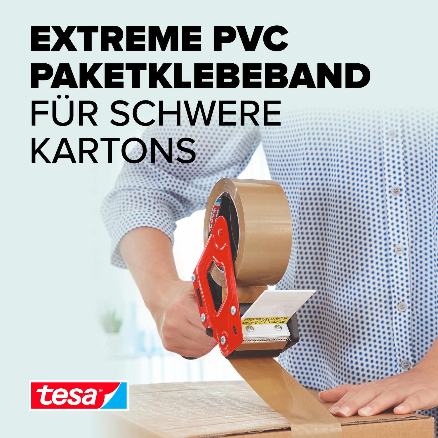 tesapack Paketband 3 Rollen braun