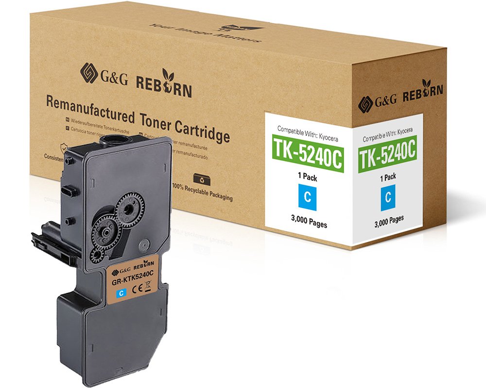G&G Reborn-Toner kompatibel mit Kyocera TK-5240C