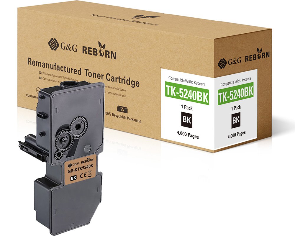 G&G Reborn-Toner kompatibel mit Kyocera TK-5240K Toner Kyocera