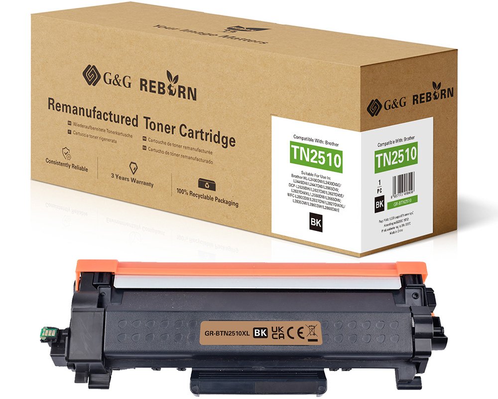 G&G reborn Toner kompatibel mit Brother TN2510XL
