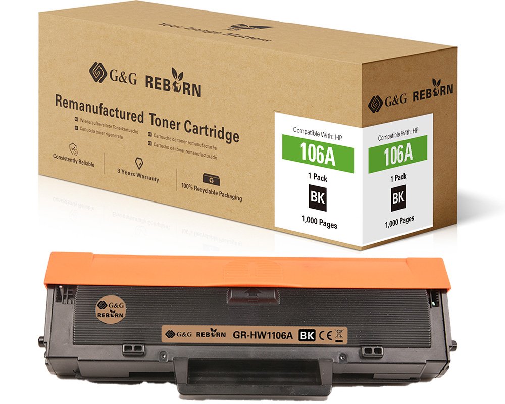 G&G Reborn-Toner kompatibel mit HP 106A / W1106A Toner HP