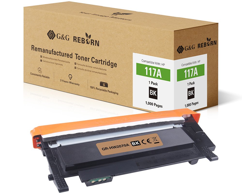 G&G Reborn-Toner kompatibel mit HP 117A / W2070A Toner HP