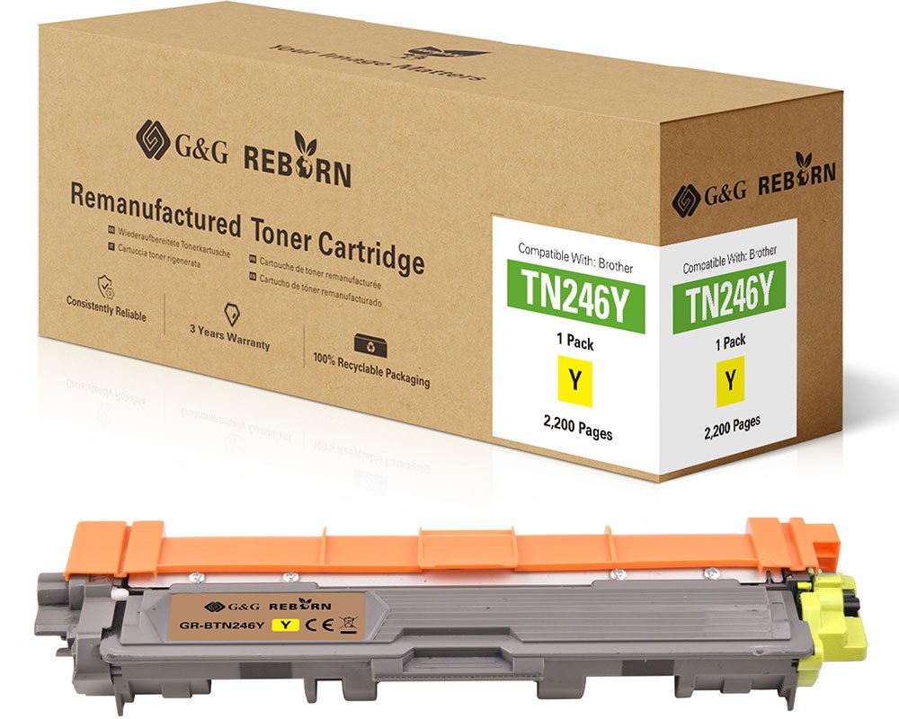 G&G Reborn-Toner kompatibel mit Brother TN-246Y