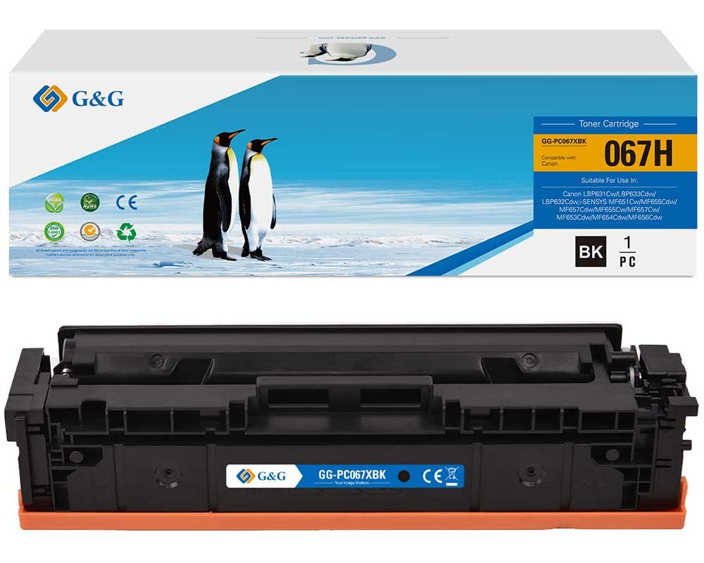 G&G XL-Toner kompatibel zu Canon 067H schwarz Toner Canon