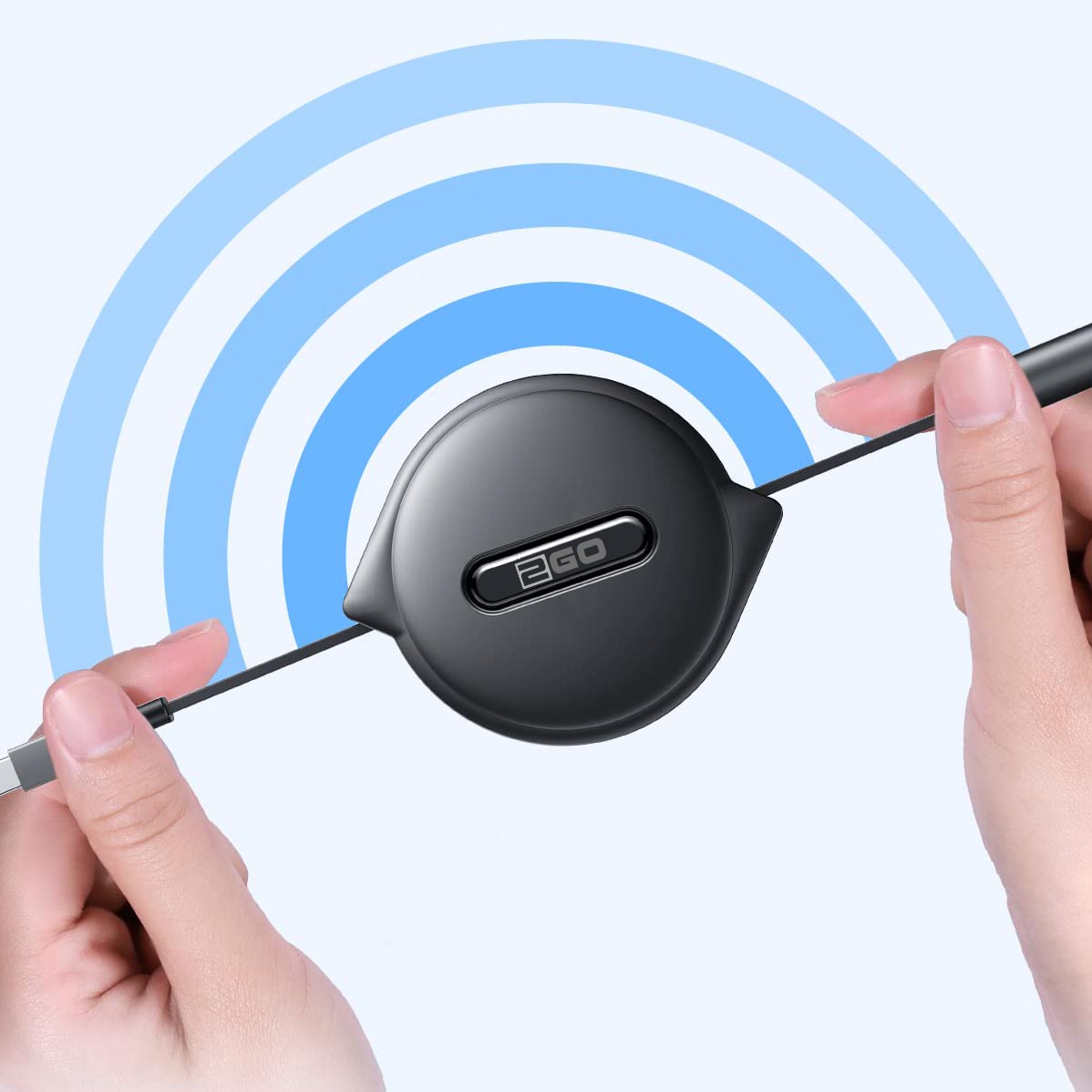 2GO USB/USB-C 5in1 Ladekabel Micro-USB/Lightn/USB-C 100cm sw