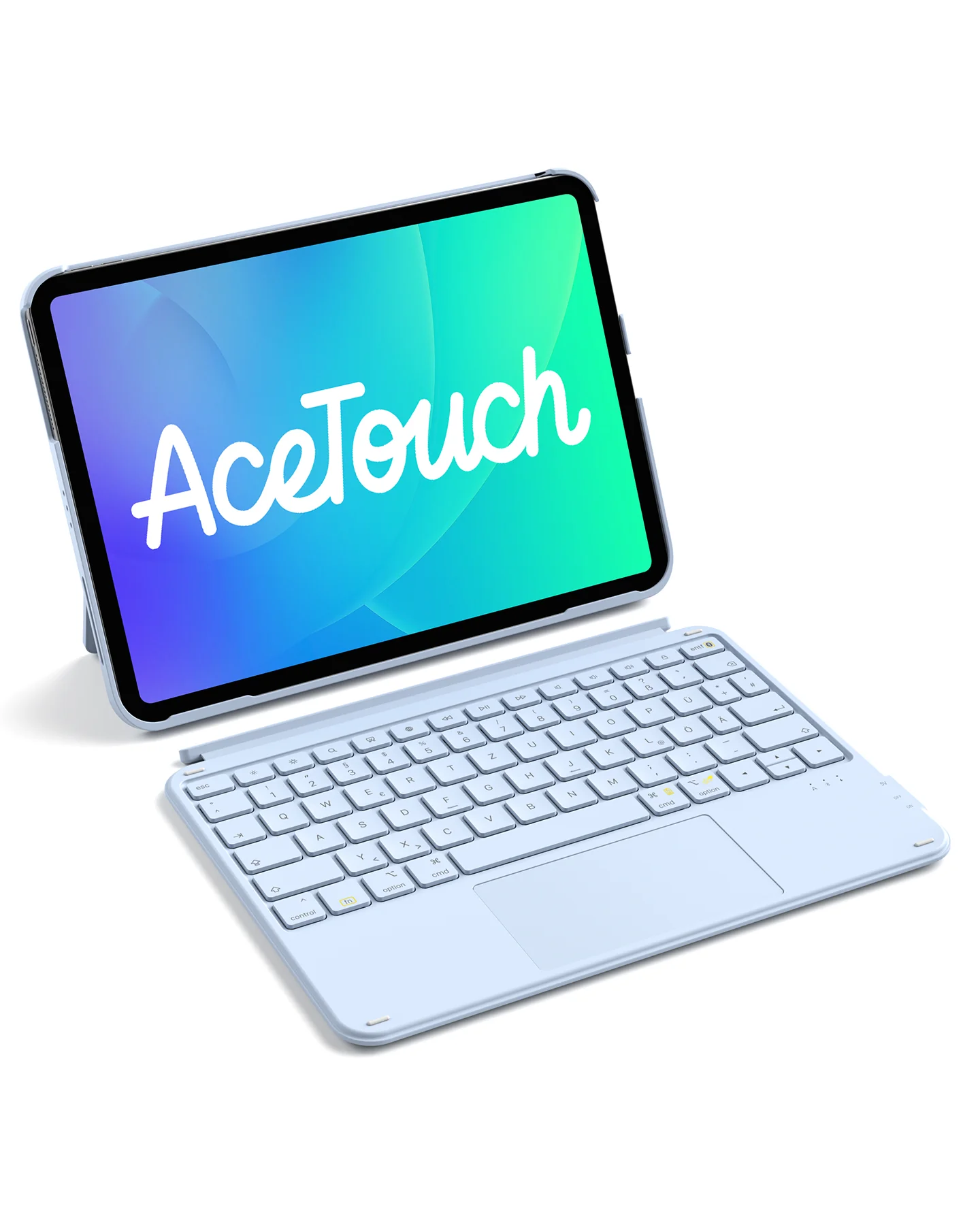 inateck Keyboard Ace Touch iPad 11"/10,9" QWERTZ RGB blue