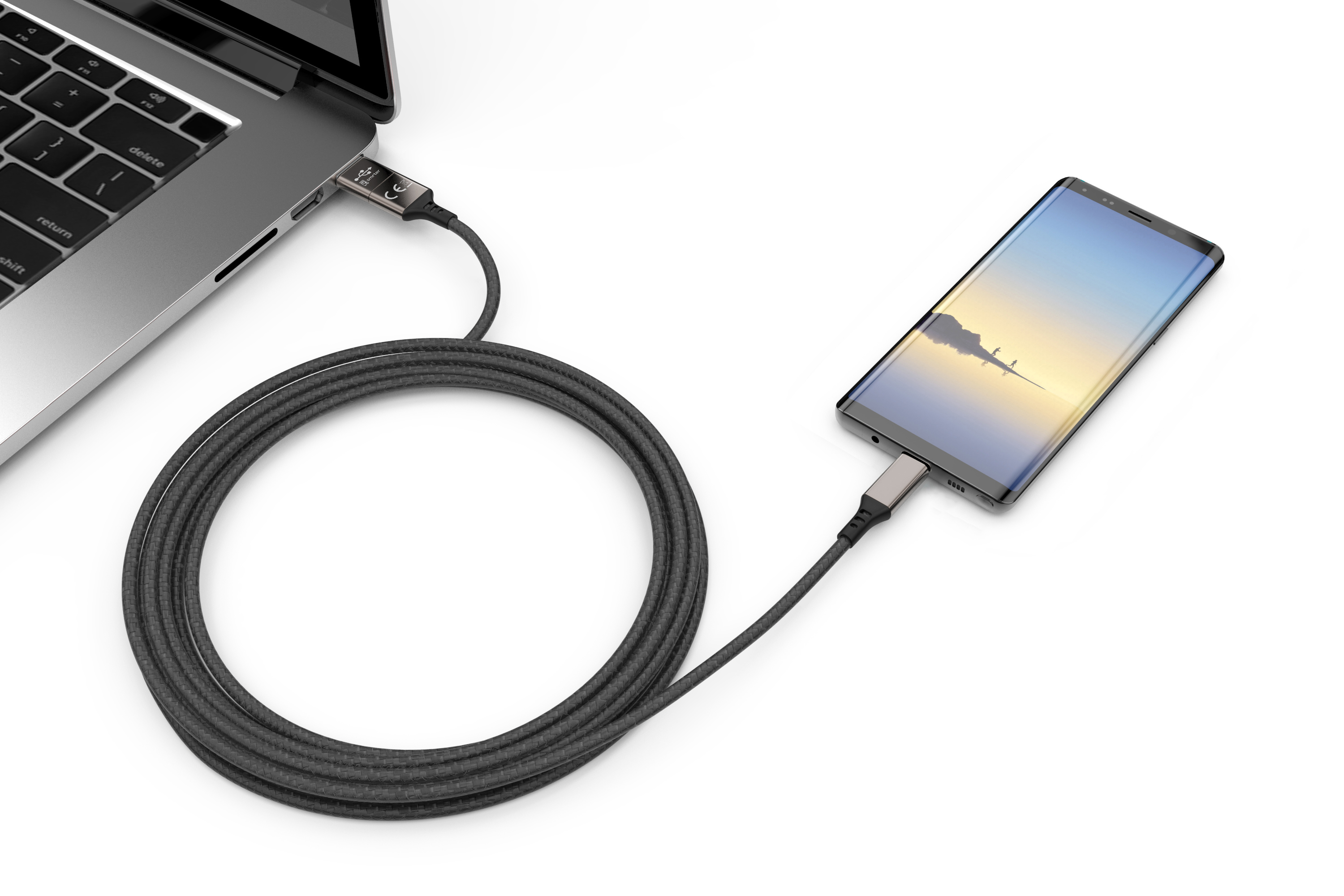 smrter SPEEDY Daten-& Ladekabel, Typ USB-C, 100cm, black retail Ladekabel