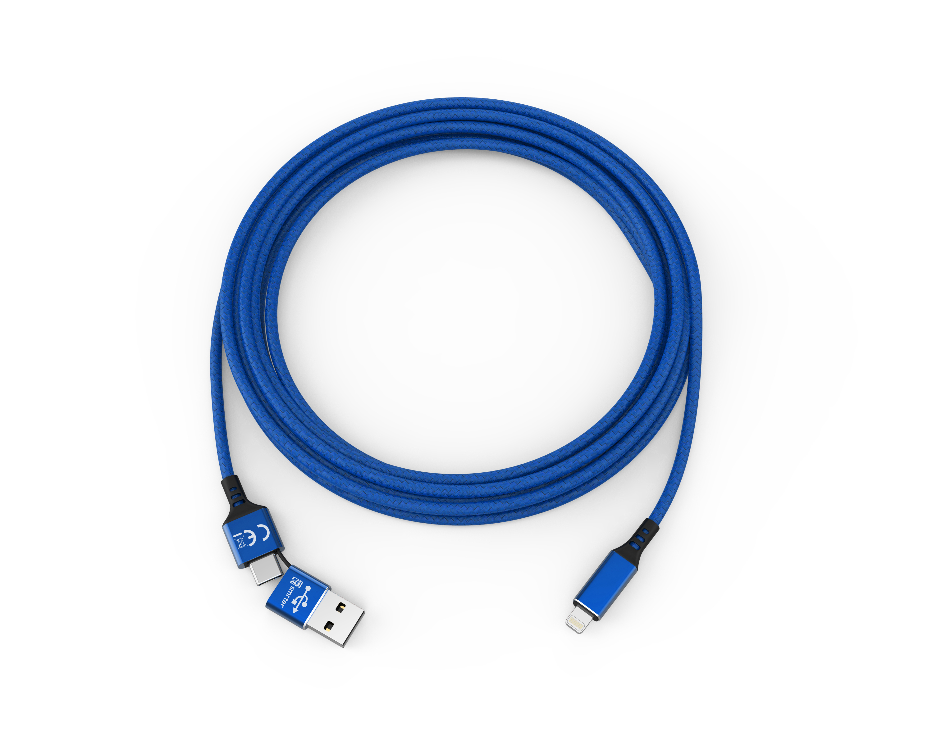 smrter SPEEDY Ladekabel, Typ Lightning, 100cm, blue retail Ladekabel