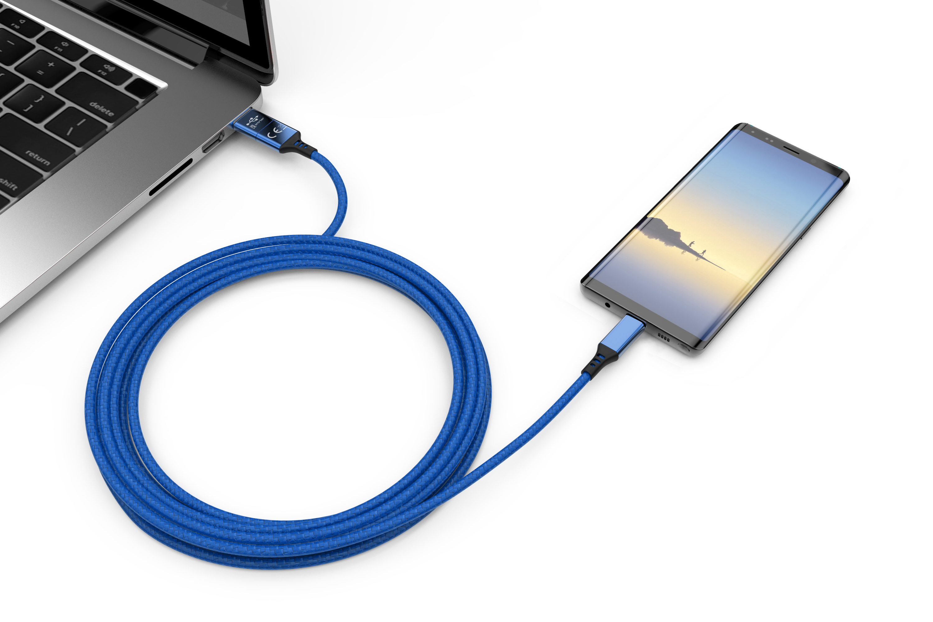 smrter SPEEDY Daten-& Ladekabel, Typ USB-C, 100cm, blue retail