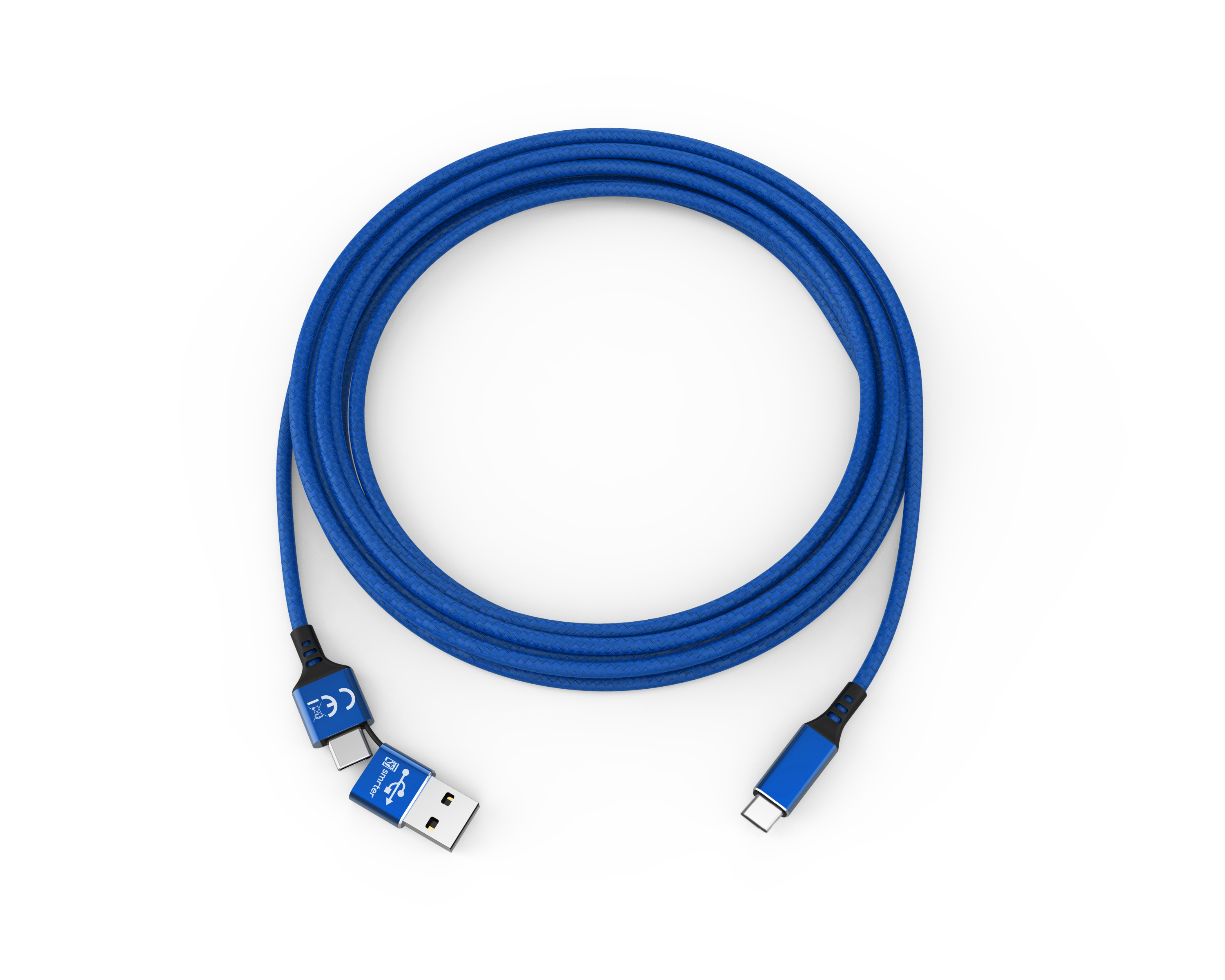 smrter SPEEDY Daten-& Ladekabel, Typ USB-C, 100cm, blue retail Ladekabel