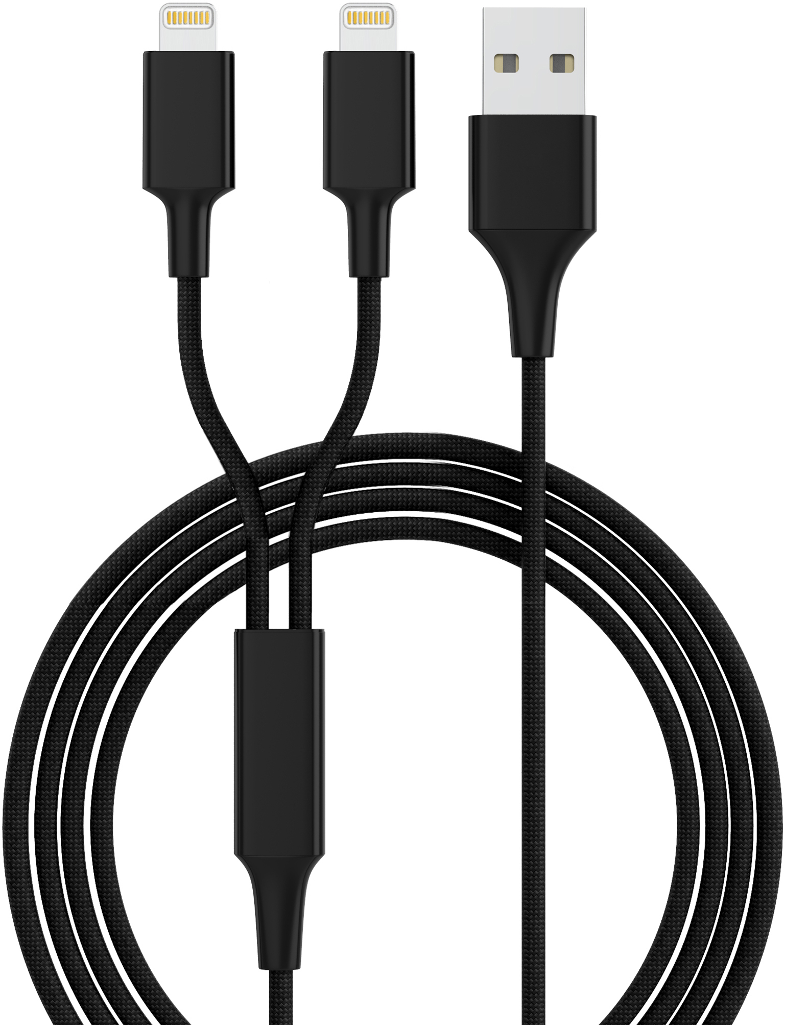 smrter Hydra DUO Ladekabel, Typ Lightning, 120cm, black retail Ladekabel