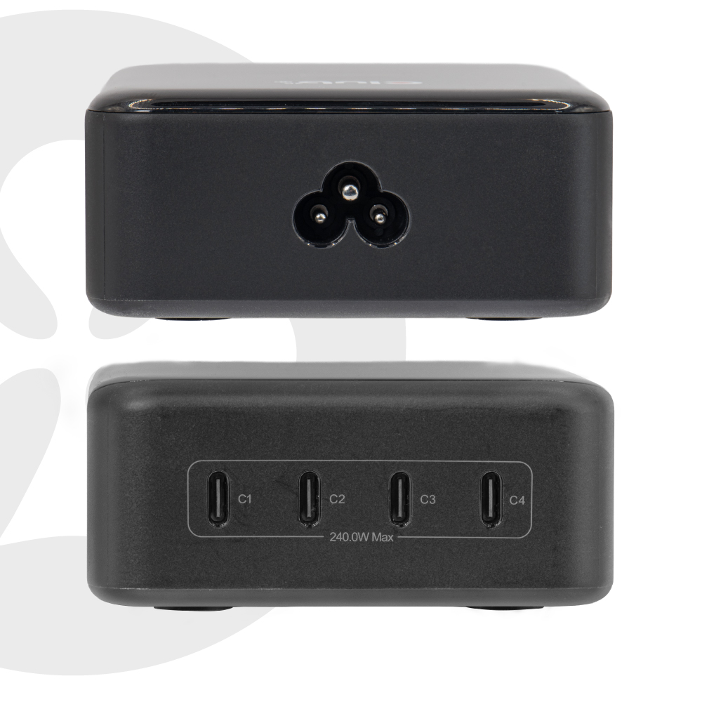 Club3D Ladegerät 4xUSB Typ C PD3.1 240W, GaN retail