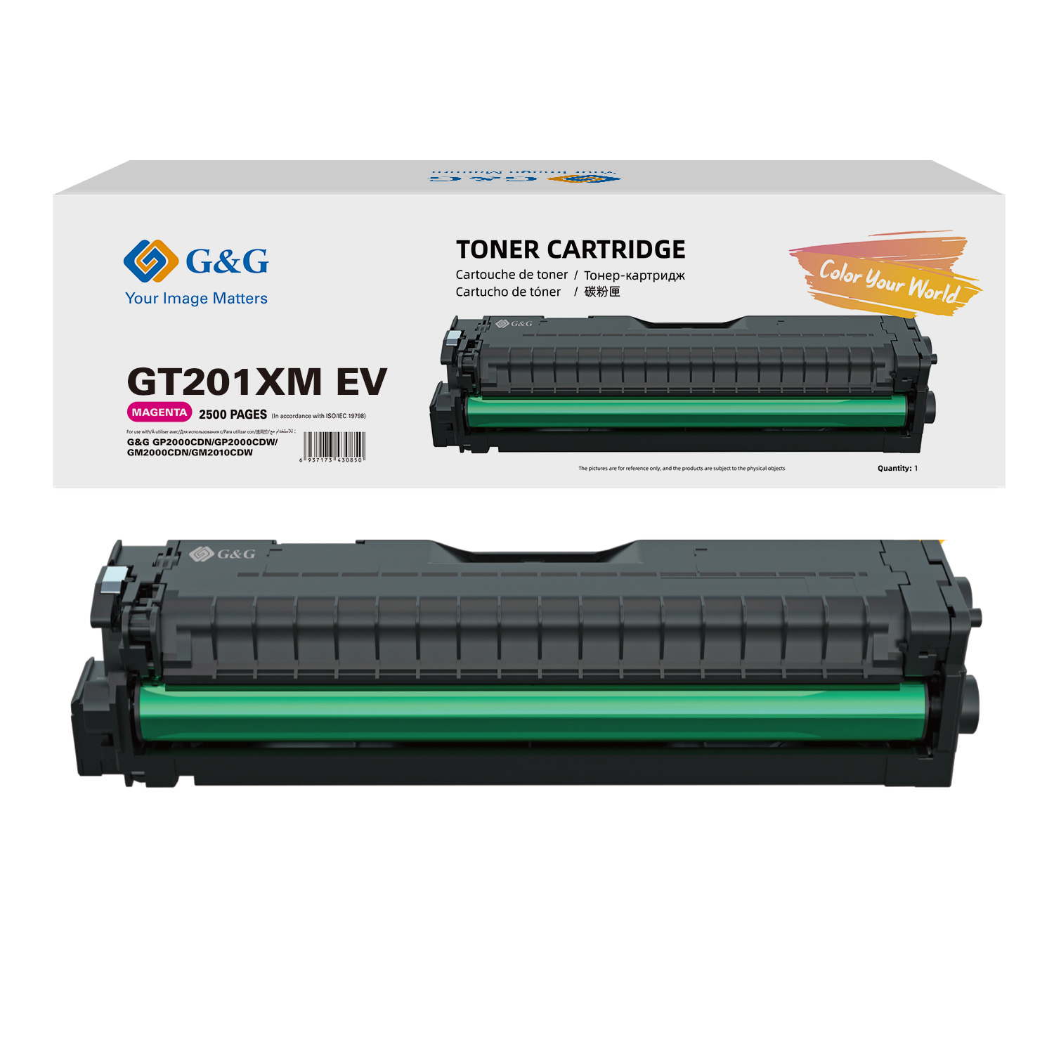 G&G XL-Toner GT201XMEV für G&G P2000CDW/P2010CDW Magenta