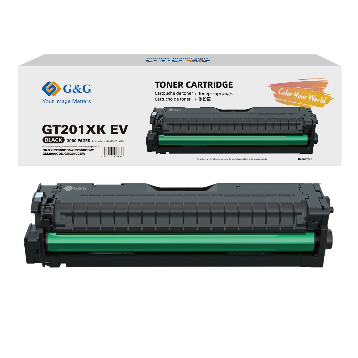 G&G XL-Toner GT201XKEV für G&G P2000CDW/P2010CDW Schwarz