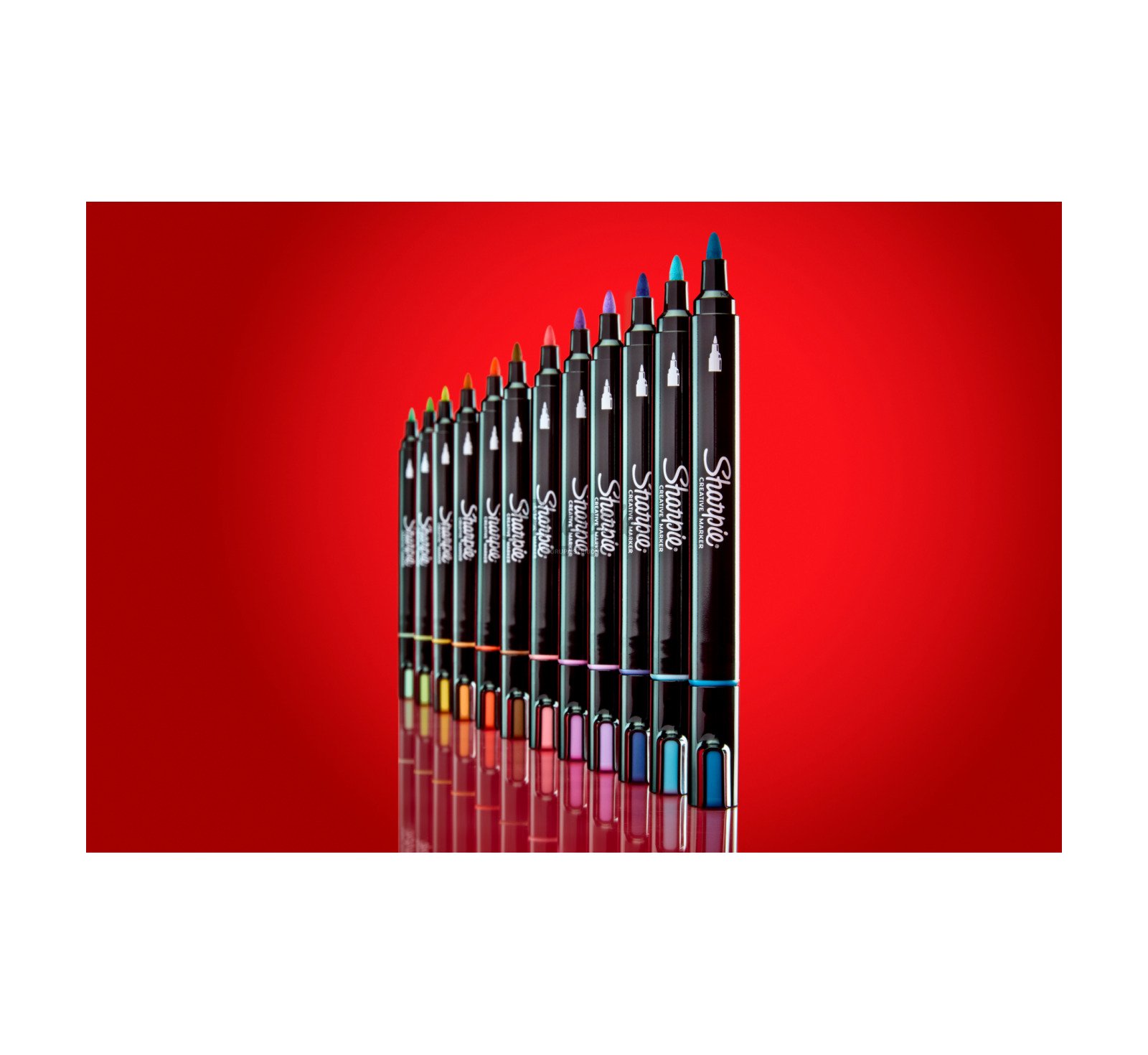 Sharpie Kreativmarker Rundspitze Acryl Erd Farben 12er Blister
