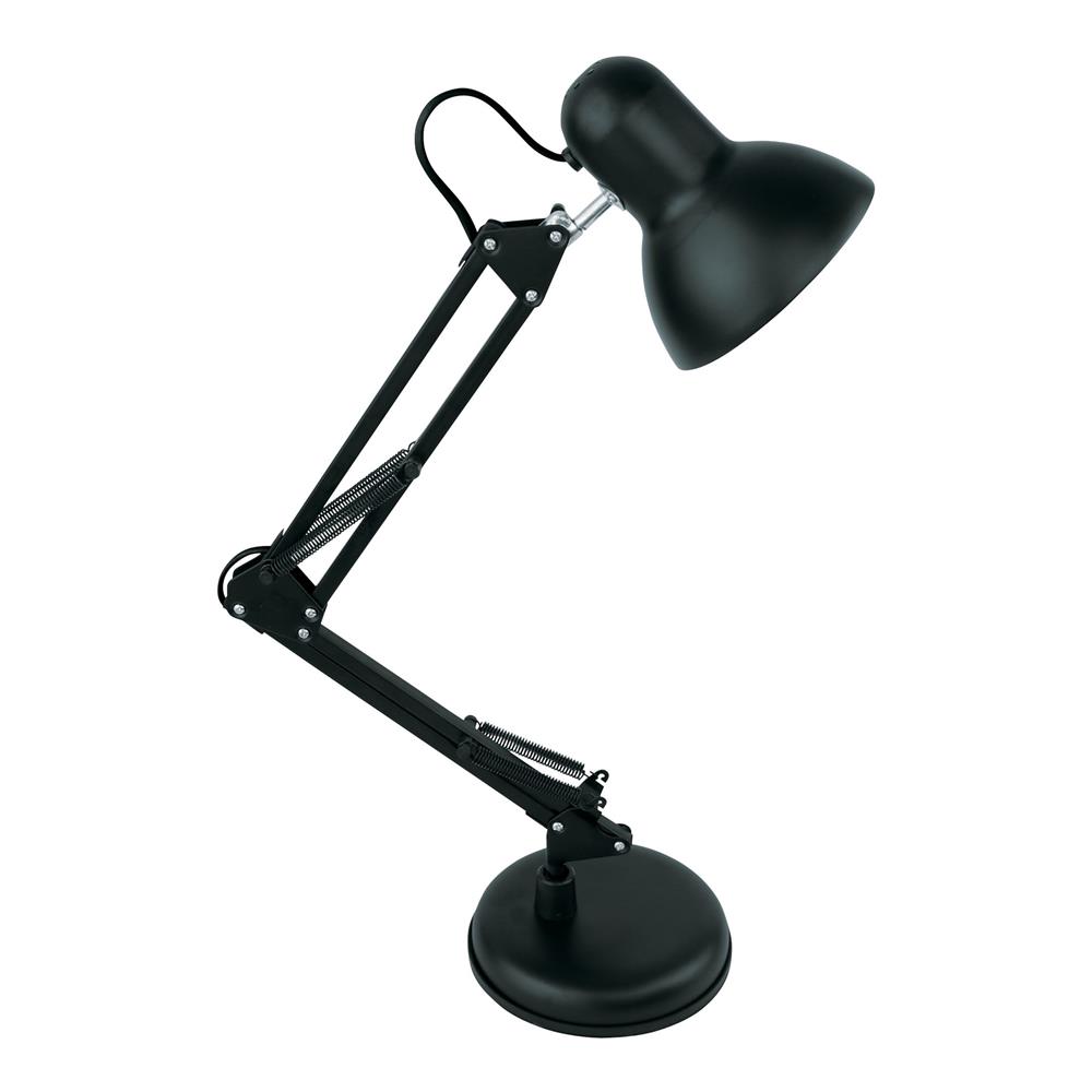 Avide Basic Tischleuchte Vintage Schwarz Plastik Max 60W Tischleuchten