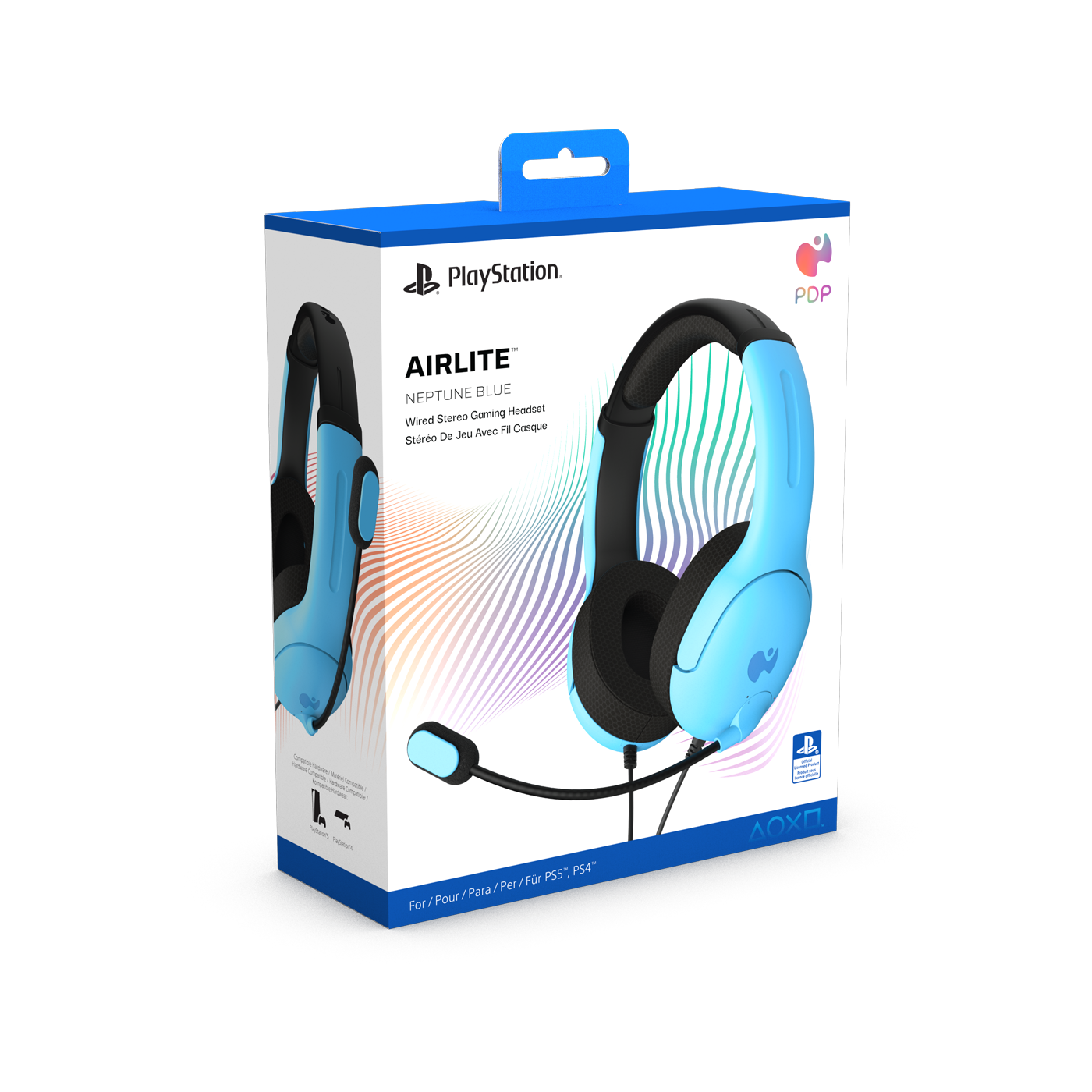 PDP Headset Airlite Stereo blau Playstation 4/5