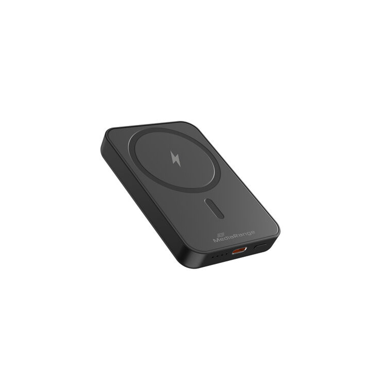 MediaRange Powerbank 5000mAh MagSafe USB-C PD schwarz