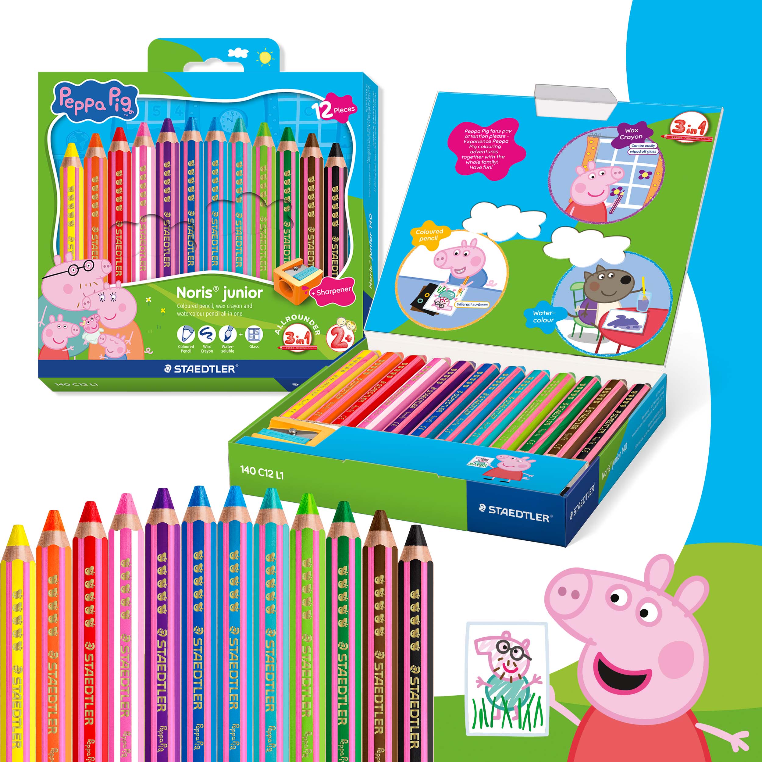 STAEDTLER Buntstift NJ Peppa 12ST 100% PEFC
