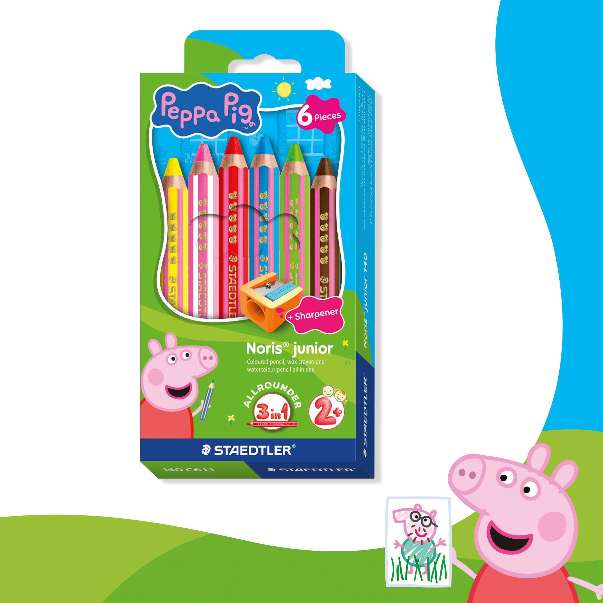 STAEDTLER Buntstift NJ Peppa 6ST 100% PEFC