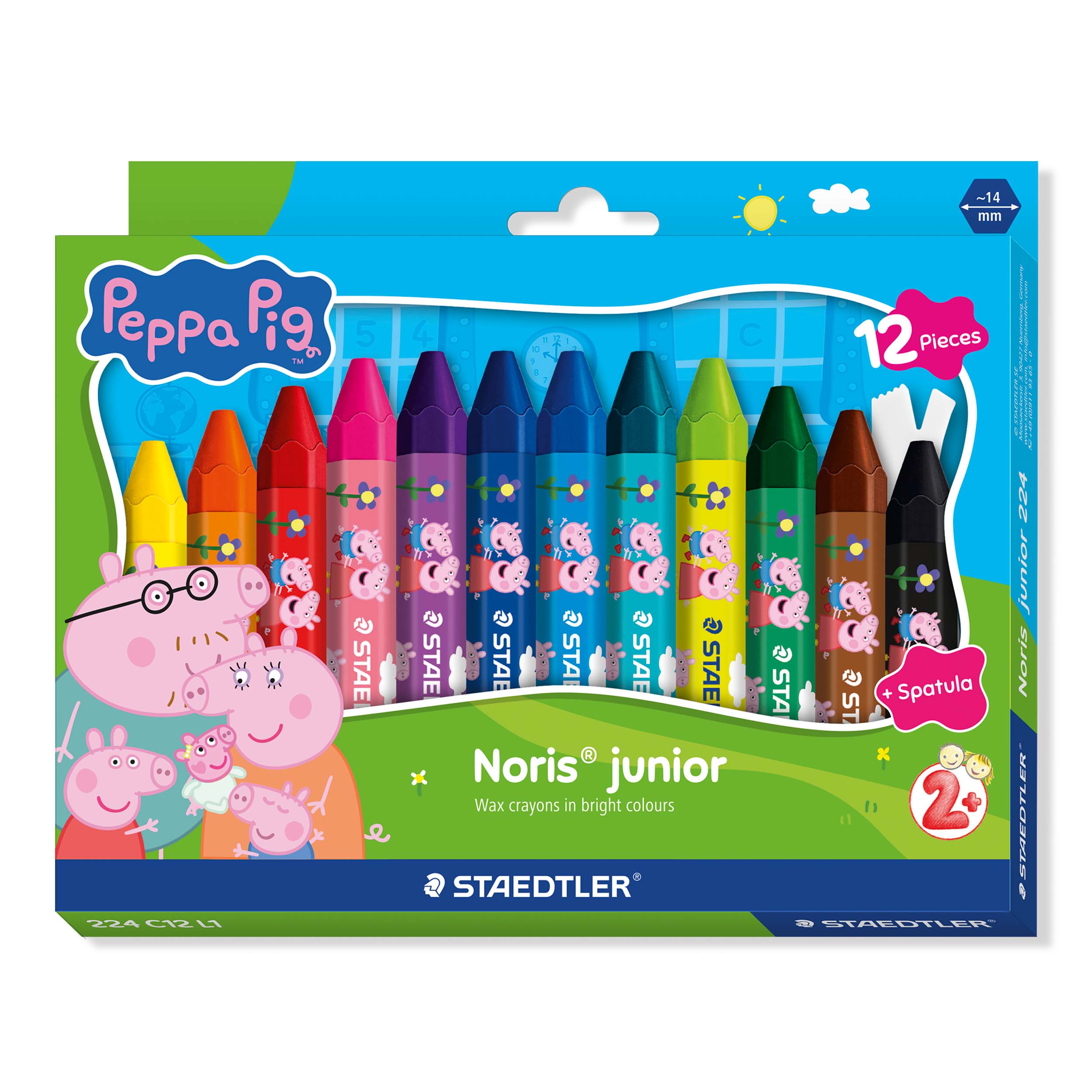 STAEDTLER Wachsmalkreide NJ Peppa 12ST Etui