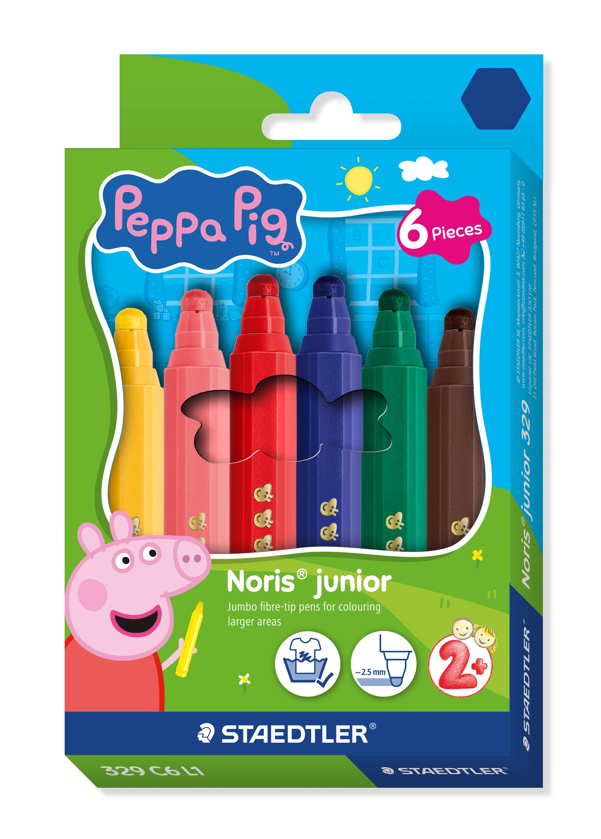 STAEDTLER Fasermaler NJ Peppa 6ST