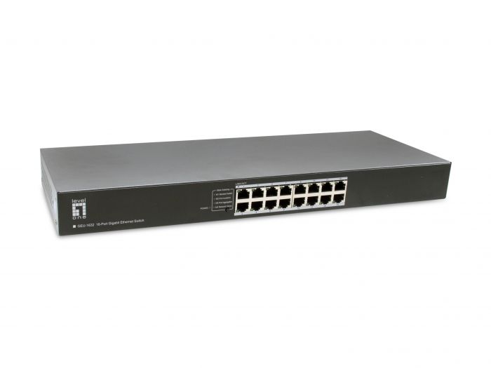 LevelOne Switch 16xGE 19" unmanaged Metall