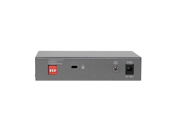 LevelOne PoE+Switch 3xGE PoE/1xHi-PoE 60W unmanaged Plastik