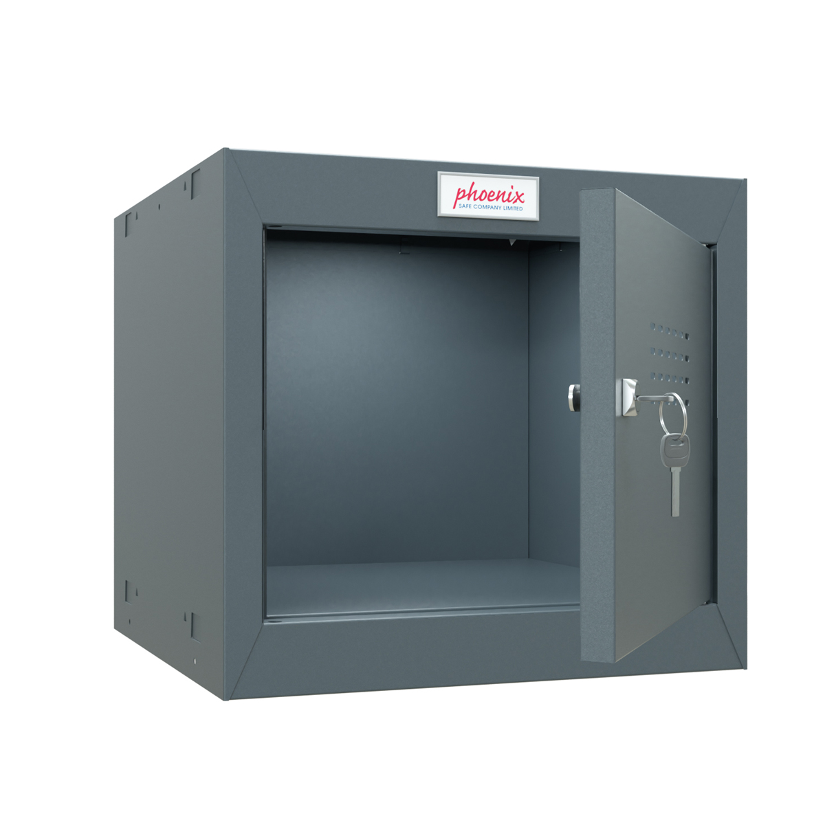 Phoenix Safe Würfelspind 44l klein Türschloss anthrazit