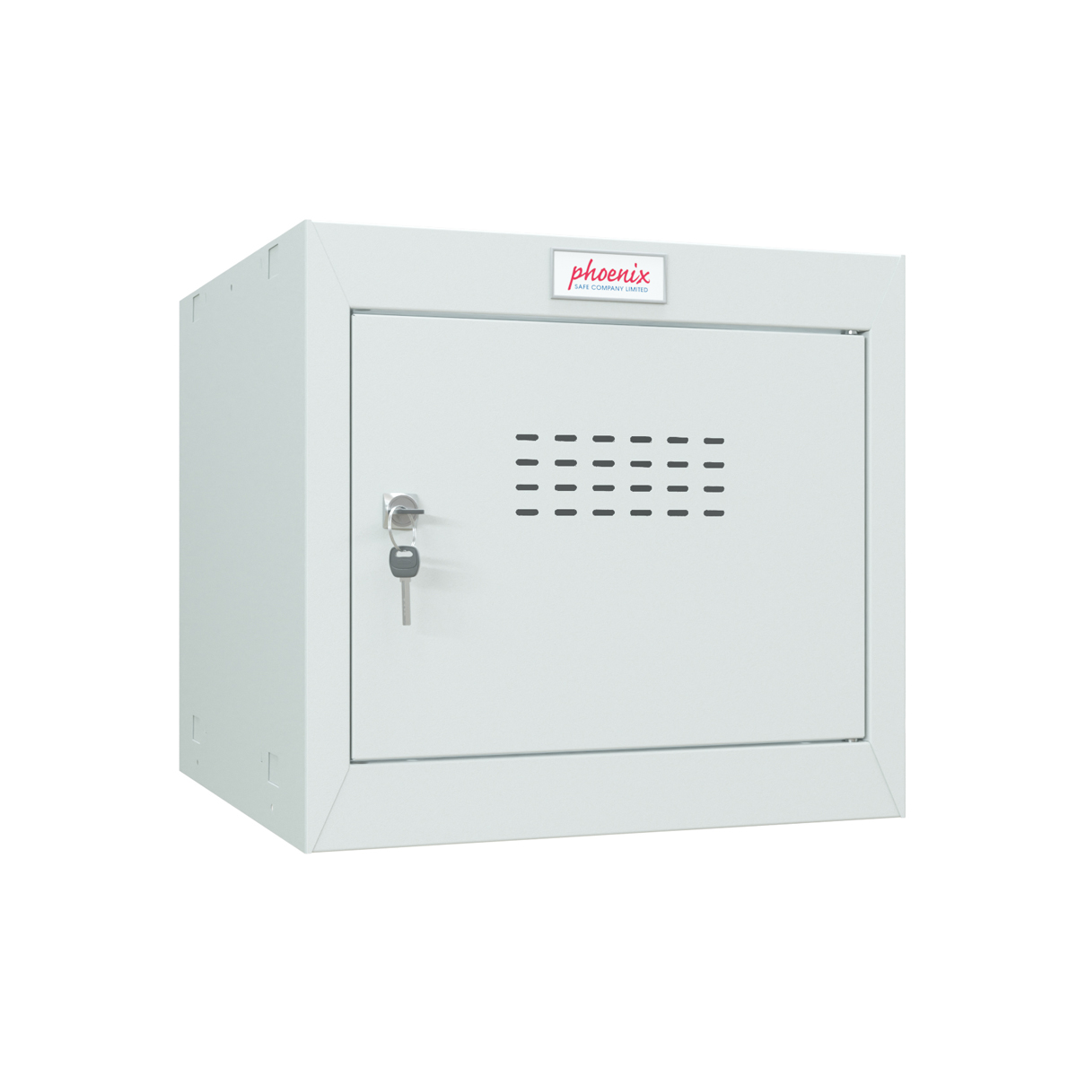 Phoenix Safe Würfelspind 44l klein Türschloss grau