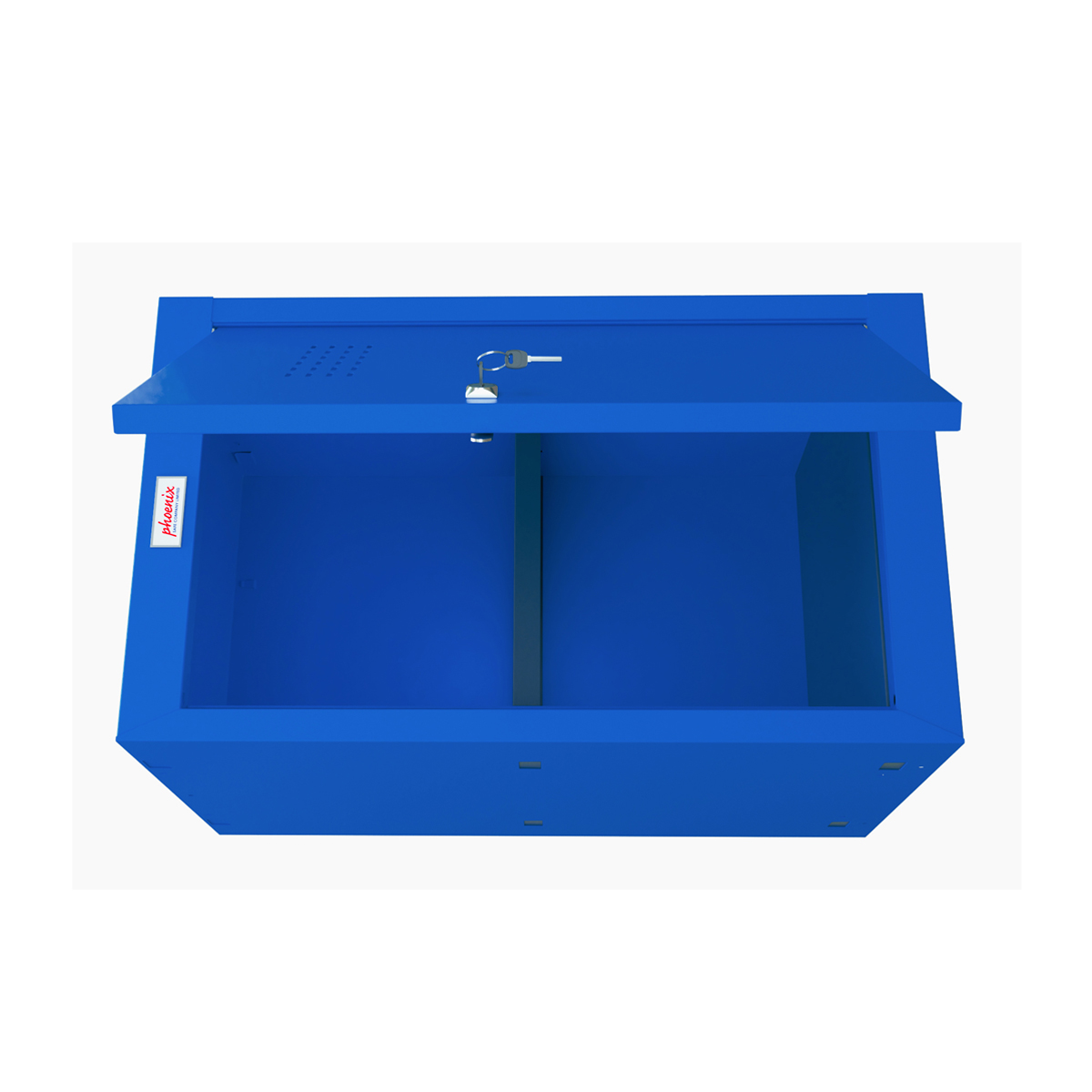Phoenix Safe Würfelspind 87l höher Türschloss  blau