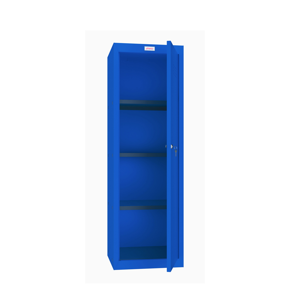 Phoenix Safe Würfelspind 173l groß Türschloss blau