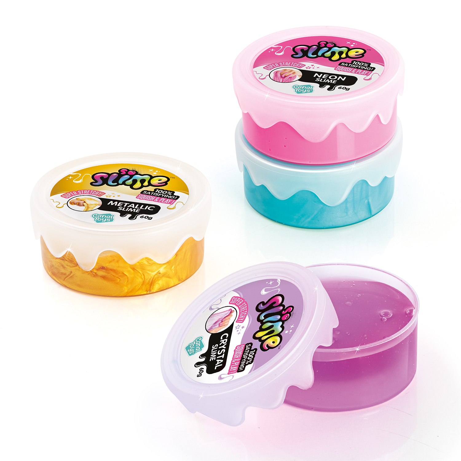 Canaltoys Thekendisplay Collectible Slime Pots