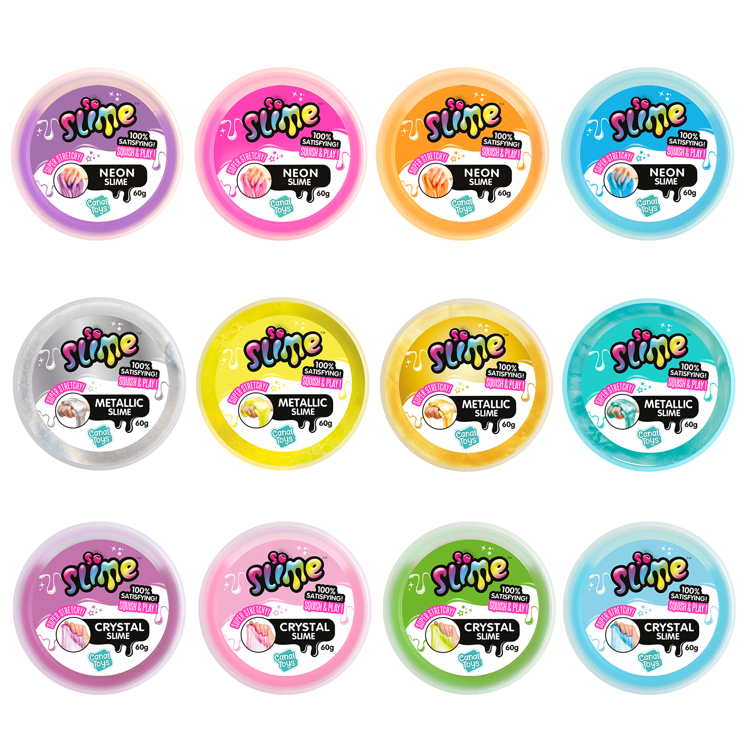 Canaltoys Thekendisplay Collectible Slime Pots