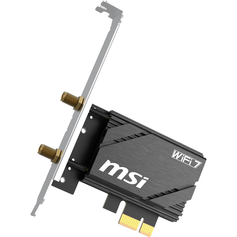 MSI Herald BE6500 WiFi7 PCIe x1 card USB Netzteile und Ladegeräte
