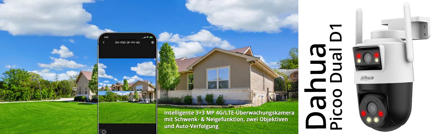 DAHUA Picoo Dual D1 4G 6MP Überwachungskamera