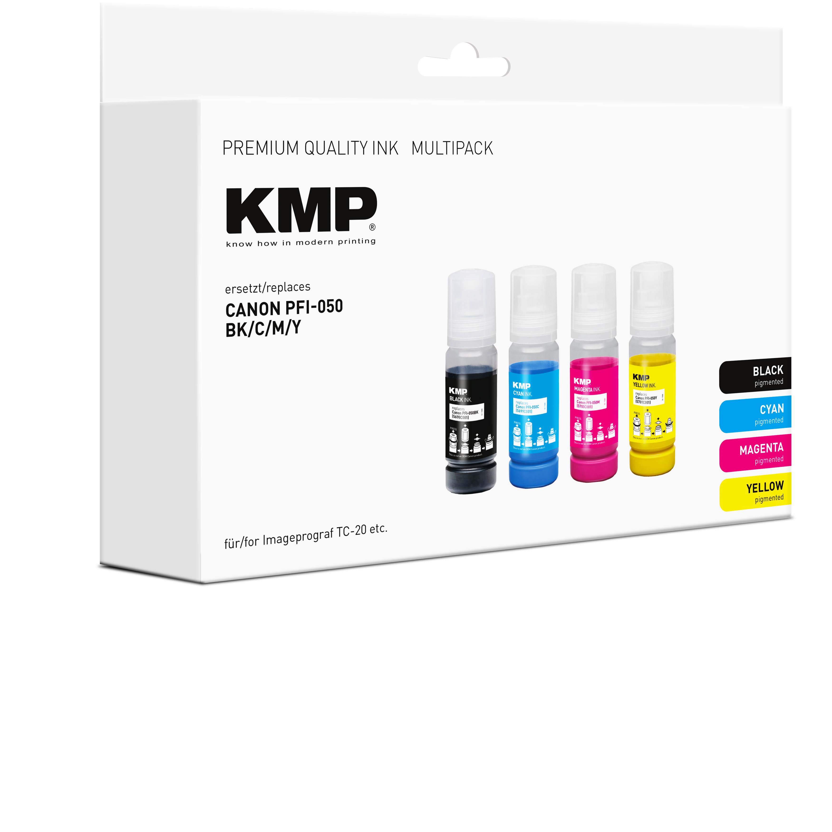 KMP Patrone Canon PFI050 MultiPack B/C/M/Y kompatibel