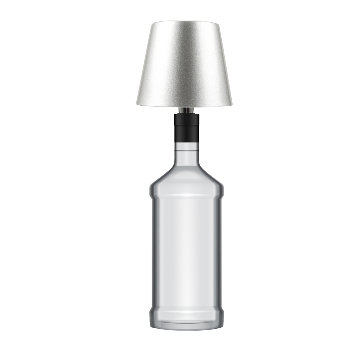 AddLiving LED Flaschenleuchte Silber Gadget