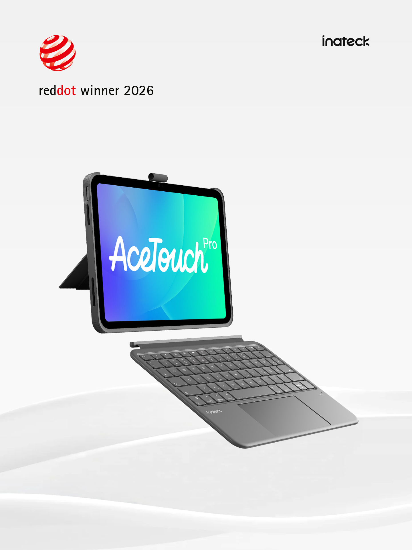 inateck Keyboard Ace Touch iPad 11/10th Gen. Com. QWERTZ