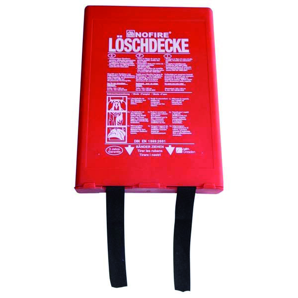 NOFIRE Löschdecke NO 120x120 in der Wandbox Löschdecken