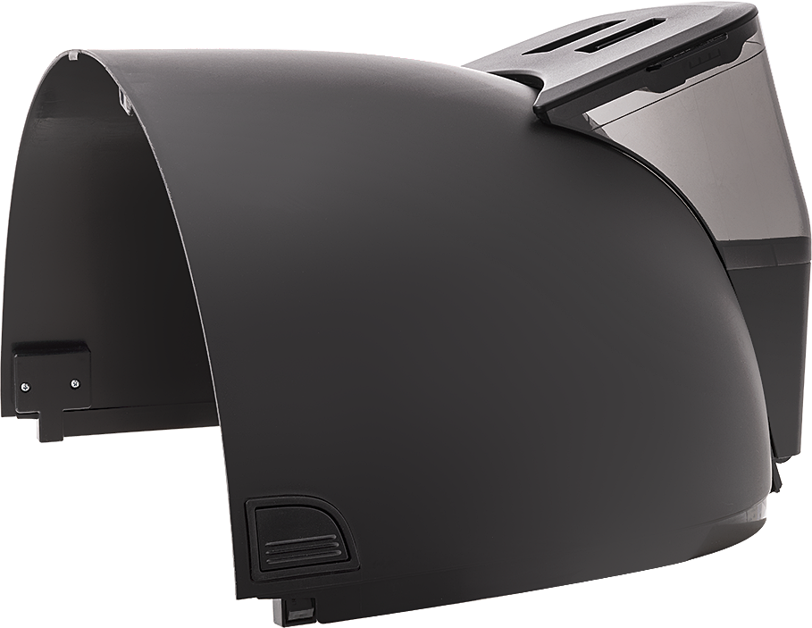WHISKER LITTER HOPPER W/BONNET BLACK