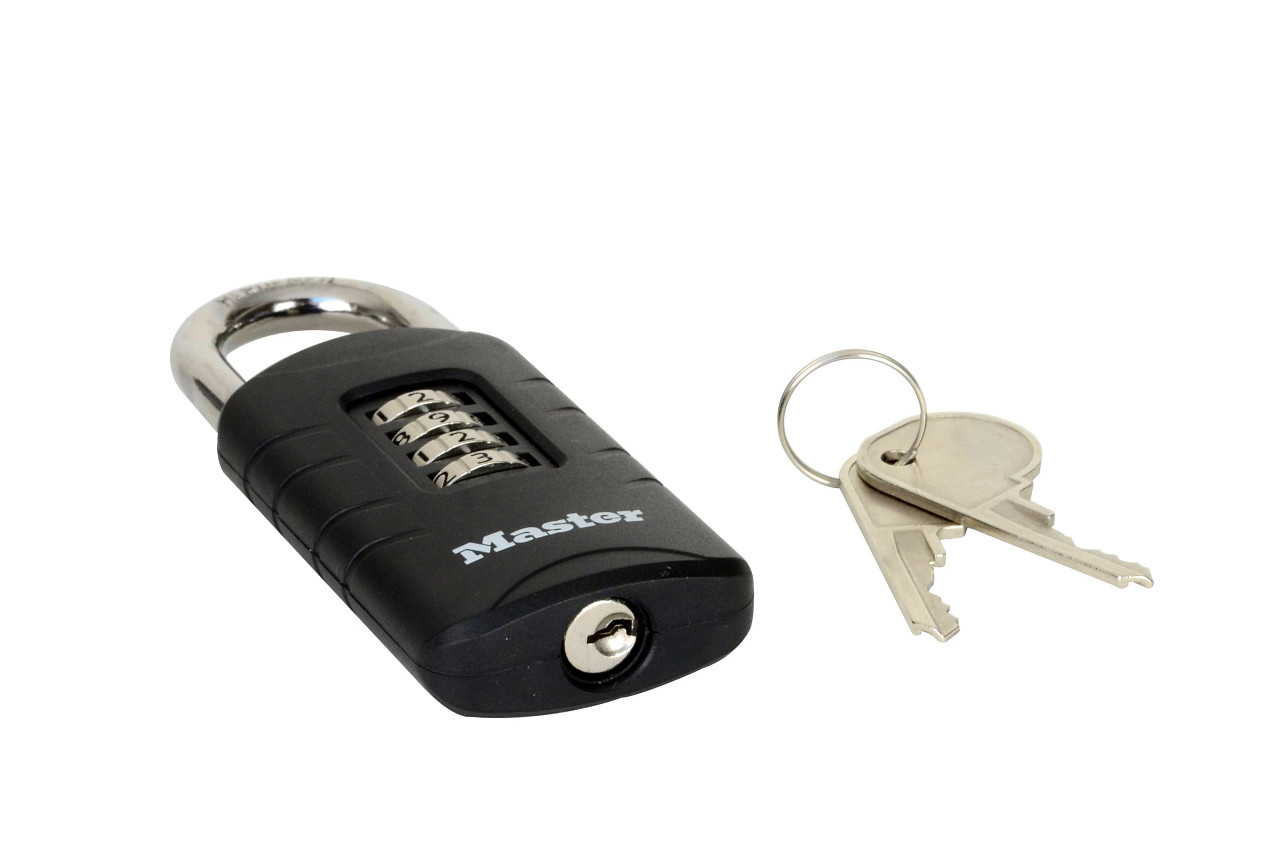 MASTER LOCK Zahlensschloss mit Sicherheitsnotschlüssel