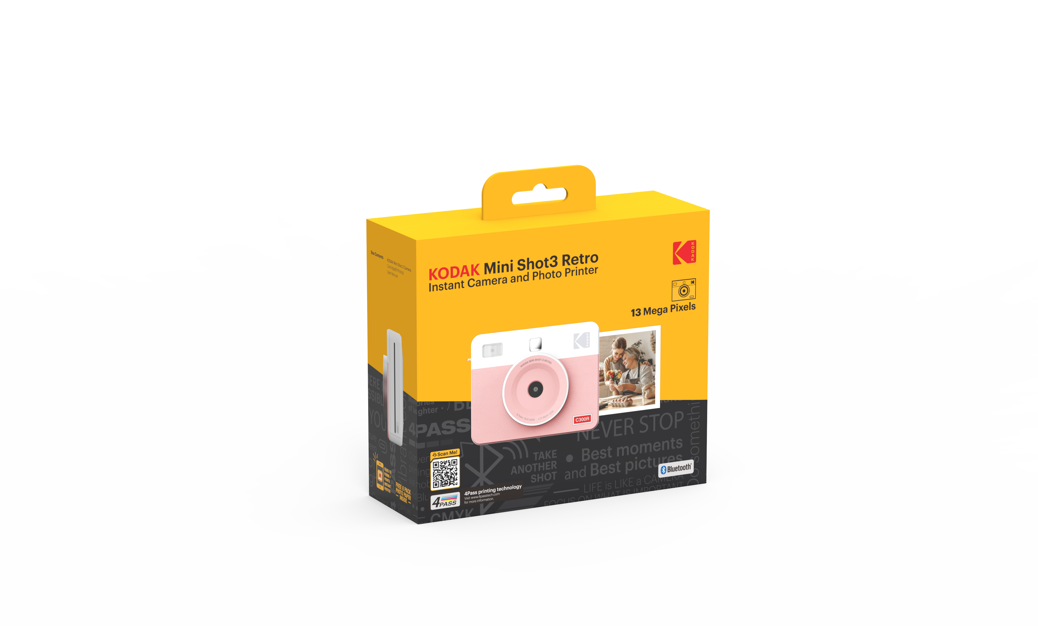Kodak Mini Shot3 Retro 2in1 Camera & Printer Pink retail