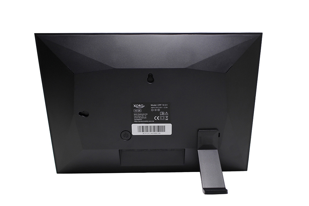 Xoro Digitaler Bilderrahmen 10,1" WLAN Touch Schwarz/Weiß